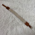 Tory Burch Tan and Brown Stretch Leather Belt with Gold Buckle Size XS Photo 7