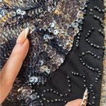 Euro Beaded Butterfly Tank Black Photo 3