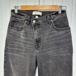 Abercrombie & Fitch  Gray-Black Straight Leg Relax Fit‎ High Rise Jeans Size 28/6 Photo 1