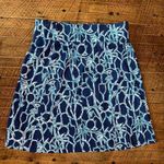 Lilly Pulitzer Brenna knit High Tide print A-line S skirt Photo 1