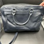 Danier Navy Blue Leather Laptop Case Bag Crossbody Tote Darius Photo 3