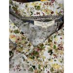 Flint&Moss Womens M Floral Boho Kimono Sleeve Top V Neck Pink Tunic Blouse Chic Yellow Size M Photo 7