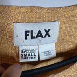 Flax  goldenrod linen short sleeve top Photo 2