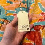 JODIFL Sleeveless Dress Floral Print Vibrant Babydoll Hawaiian Womens Size Small Photo 6