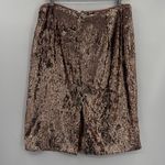 J Crew Sequin Pencil Skirt Plus Size 14 Holiday Rose Gold Midi NYE Festive Party Photo 2