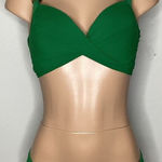 Robin Piccone New.  green bikini. D cup-top/ M- bottom. Retails $215 Photo 0