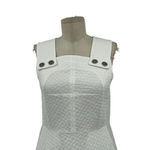 Orla‎ Kiely White Sleeveless Textured Fit & Flare Dress Size US 4 Photo 1
