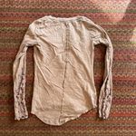 Mudd  PALE PINK HENLEY LONG SLEEVE LACE DETAIL Photo 4