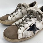 Golden Goose Superstar White Leather Low Top Lace Up Distressed Sneakers Size 40 Photo 5