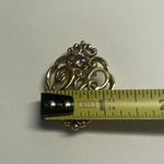 Vintage Avon Brooch Pin Purple Rhinestone Gold Tone Costume Jewelry Photo 4