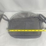 Lucky Brand  Gray Leather Crossbody Bag Adjustable Strap Small Shoulder Purse Photo 4