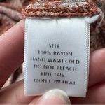 Prómesa Promesa Orange Floral Babydoll Flowy Cropped Long Sleeve Photo 6