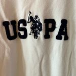 U.S. Polo Assn. U.S. polo white sweater navy blue letters xl Photo 3