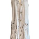 For Cynthia Linen Blend Lagenlook Sleeveless Art to Wear Dress with Pockets Photo 1