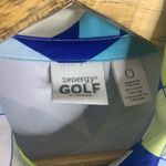 Chico's Zenergy Golf By Chico Size 0 Geometric Collar Top rhinestone Button‎ CP5056 Photo 1