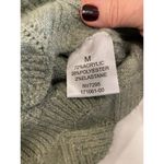 Cupcake Clothing LTD Cable Open Knit Cardigan Sweater Green Women's Size Medium Photo 4