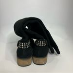 Kelsi Dagger Kelsi Dagger tall black suede boots studded silver women’s size 8 punk goth Photo 6