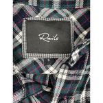 Rails  - Plaid Button Down Shirt in Black & Green Photo 1