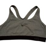 Nike Pro Dri- Fit Sports Bra Grey Black Medium Photo 0