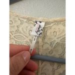 Free People Intimately  cream Galloon Lace racerback bra women's large Photo 1