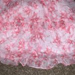 Mustard Seed  Pink Floral Ruffle Sleeveless Dress nwt size large Photo 5