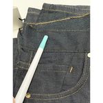 Goldsign The Curved Dark Wash Crop High Waisted Rise Tapered Jeans Serra Size 24 Blue Photo 8