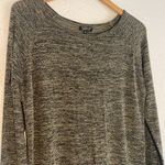 Topshop  Olive Green Space Dye Pullover Sweater Oversized Viscose Stretchy Tunic Photo 1