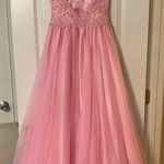 Angela and Alison Pink Ball gown Photo 2