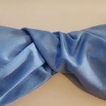 Milly  Gloss Twist Bandeau Top in Mineral Blue Size L Photo 3