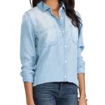 Rails Women's RWSP16622 Size Small Blue Cater Denim Button Down Shirt EUC Photo 2