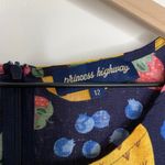 Princess Highway Retro Reboot Fruit Jumpsuit Teacher Linen Womens Size 12 AU 8US Blue Photo 13