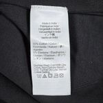 J.Crew  Ruched V-neck top in stretch cotton blend Black M‎ Photo 3