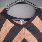 Splendid  Brown Black Cheron Knit Sweater XS Photo 3