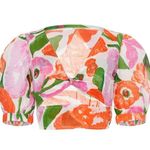 Banjanan Ariana Bloom Floral Print Puff Sleeve Cut Out Twist V Photo 5