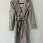 Free People Sierra Coat Wool Blend Wrap Jacket Gray Oversized Collar Size XS NWT Photo 4