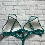 Salt + Cove Juniors Emerald Green Polka Dot Bralette Bikini Top Size D/DD New Photo 3