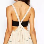 Free People  Arizona Boho Mini Dress Jumper In Tea Combo Rare W-747 Size M Photo 4