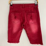 Redfox Jeans Red Bermuda Shorts Jeans NWOT Photo 3