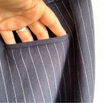 Ann Taylor Womens Pants Navy Blue Devon Fit Pinstripe Career Slacks Size 12 Photo 5