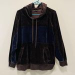 Champion  hoodie sweatshirt! Size XL! Black and blue stripe velvet hoodie! Photo 0