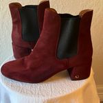 Coach : Wine Tia Suede Ankle (FG2911) Bootie Slip On Boots- 9- wear Photo 2