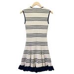 Alice McCALL Frenchie Striped Mini Dress Nude Ink Blue Gold Women’s Size 4 | XS Photo 4