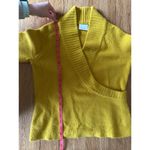 Anthropologie Ett:Twa Gold Wrap Wool Blend Sweater Size Small Photo 5