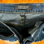 Judy Blue  Skinny Distressed Blue Jeans with Patterned Holes Photo 3