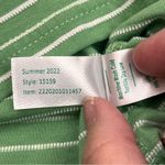 Marine layer  Womens Size‎ XL Green White Lydia Textured Stripe Tank *FLAWED NEW Photo 2