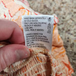 Patrons of Peace  Crop Tank Top Orange Floral Elastic Boho Size XS NWOT Photo 4