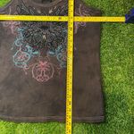 Y2K Harley Davidson studded tie dye black blue pink punk grunge tank top size XL Photo 3