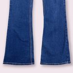 Mudd Vintage Y2K 2000’s Dark Blue Denim Lace Up Hips High Rise Flare Leg Jeans Photo 5