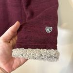 Kuhl  Jacket Women's Small Maroon Alfpaca Sherpa Trim Blue‎ Wasatch Logo 4210 Photo 1
