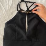 DO+BE Black Open Back Crop Top Photo 2